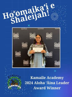 Hoʻomaikaʻi e Shaleijah Lau-Ouanlavong!